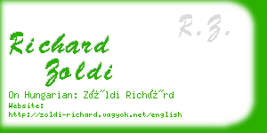 richard zoldi business card